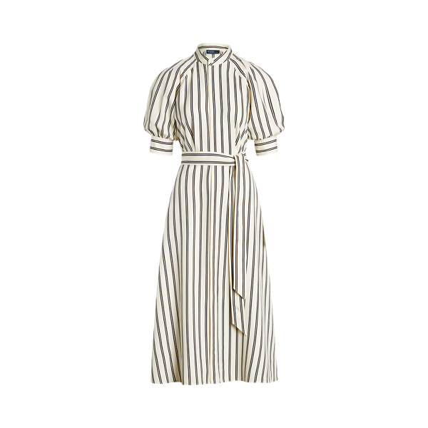 Striped Mulberry Silk Dress