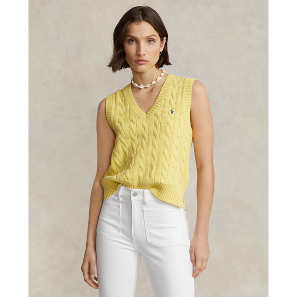 Ralph lauren on sale women's yellow sweater