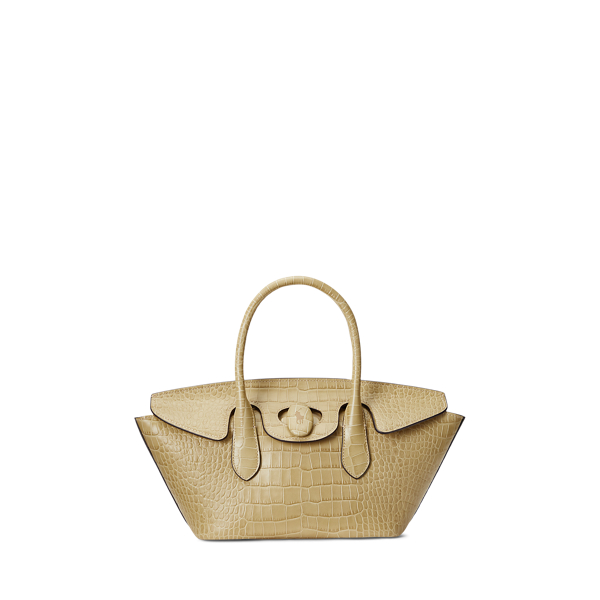 Embossed Leather Medium Bellport Satchel