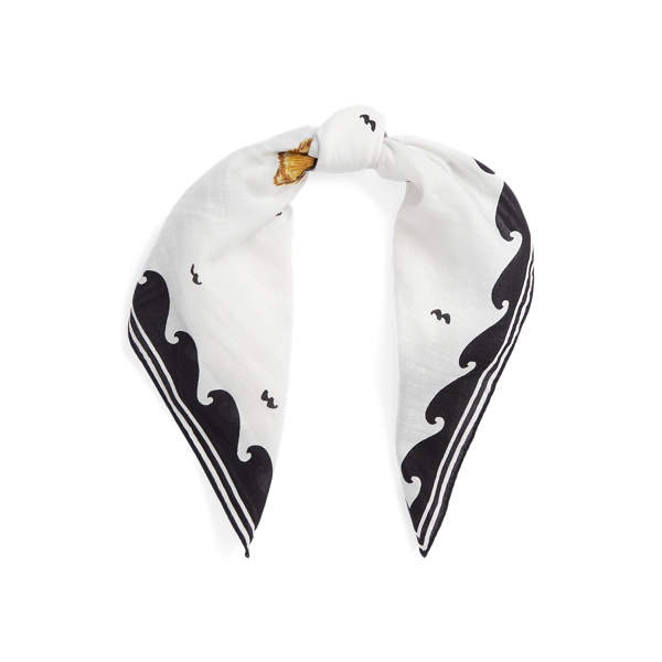 Polo Bear Cotton-Silk Scarf