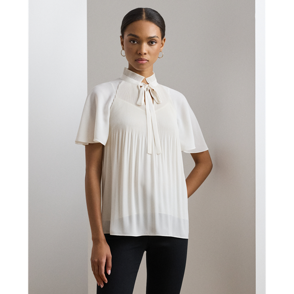 Pleated Georgette Blouse