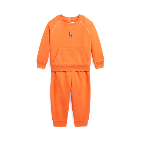 Fleece Sweatshirt &amp; Jogging Bottom Set Baby Girl 1