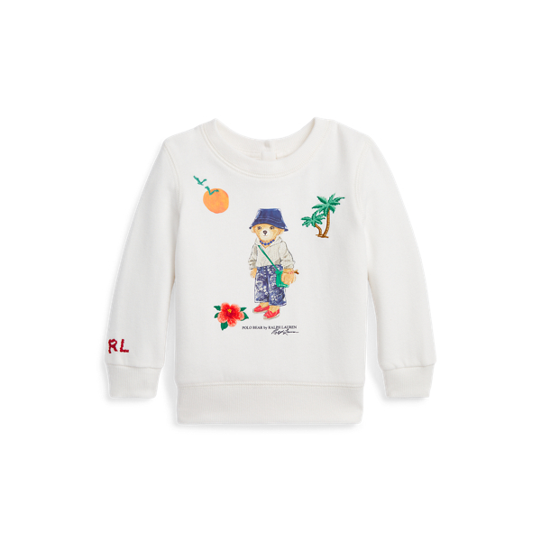 Polo Bear Fleece Pullover Baby Girl 1