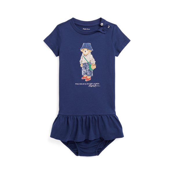 Polo Bear Jersey T-Shirt Dress &amp; Bloomer