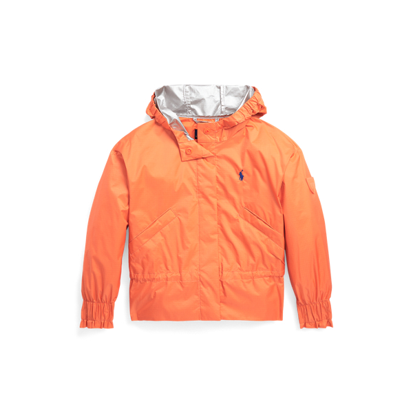 Water-Resistant Peplum Ripstop Jacket