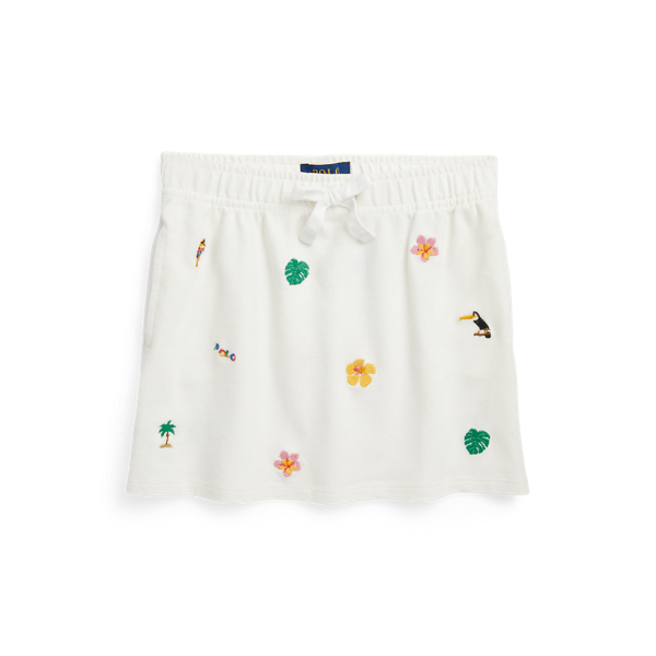 Tropical-Embroidery Mesh Skirt GIRLS 1.5–6.5 YEARS 1