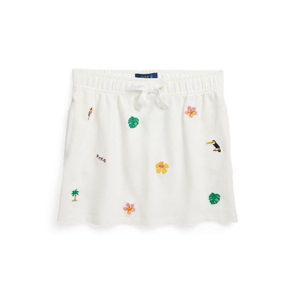 Embroidered mesh skirt deals