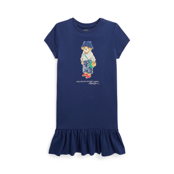 Polo Bear Cotton Jersey T-Shirt Dress GIRLS 1.5–6.5 YEARS 1