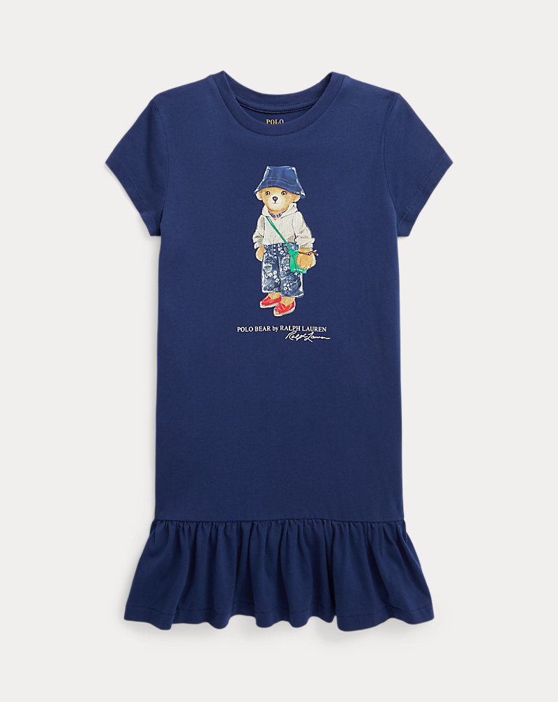 Polo Bear Cotton Jersey T-Shirt Dress GIRLS 1.5–6.5 YEARS 1