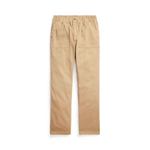 Straight-Leg Cotton Twill Trouser