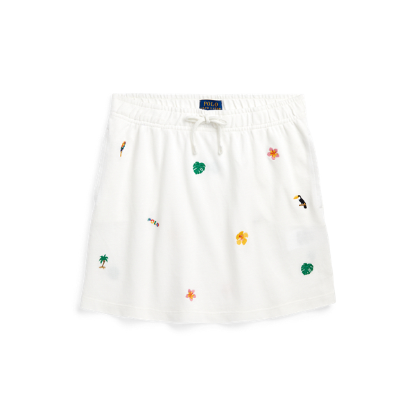 TropicalEmbroidery Mesh Skirt for Girls Ralph Lauren® UK