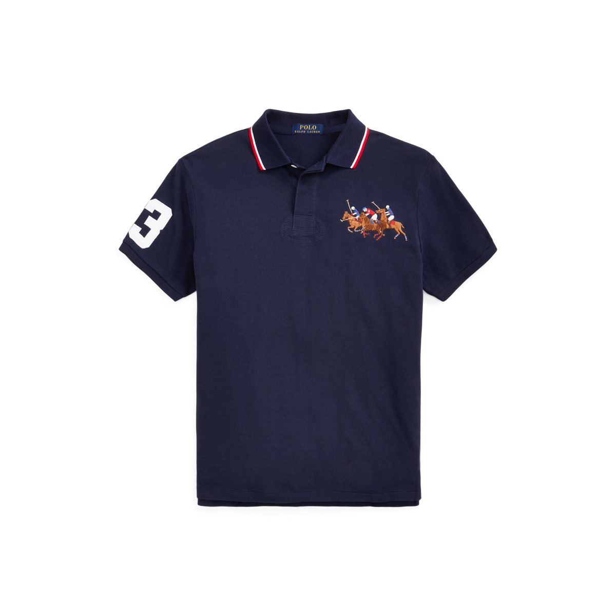 Classic Fit Triple-Pony Mesh Polo Shirt | Ralph Lauren