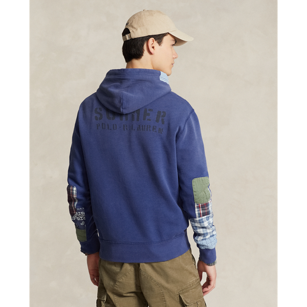 Patchwork Fleece Hoodie
