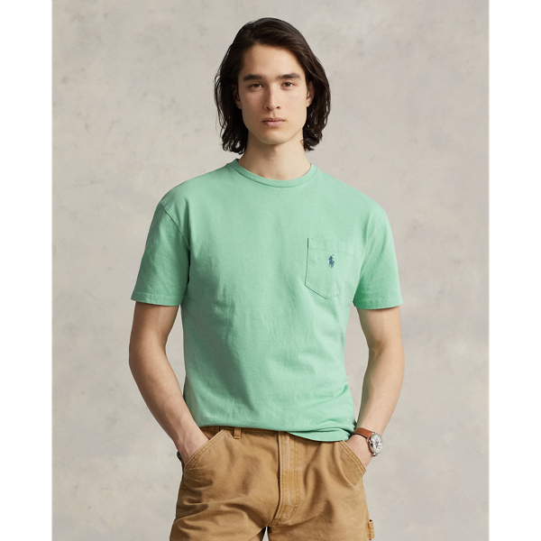 Khaki ralph lauren t discount shirt