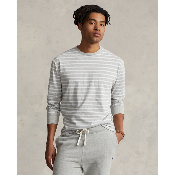 T-shirt rayé coupe classique en jersey