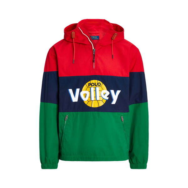 Colour Blocked Poplin Pullover Jacket for Men Ralph Lauren UK