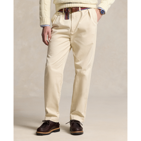 Whitman Relaxed Fit Pleated Chino Trouser