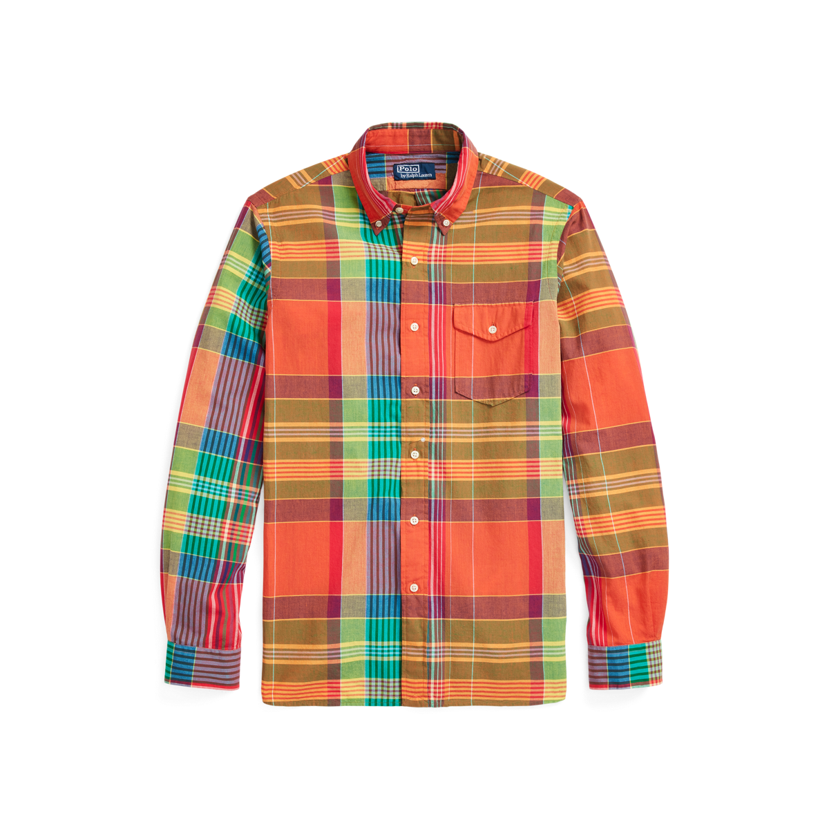 Classic fit madras clearance shirt