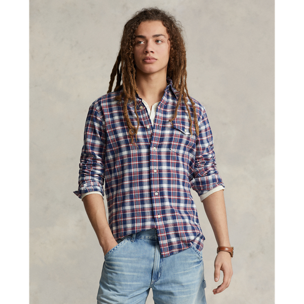 Navy polo deals button down