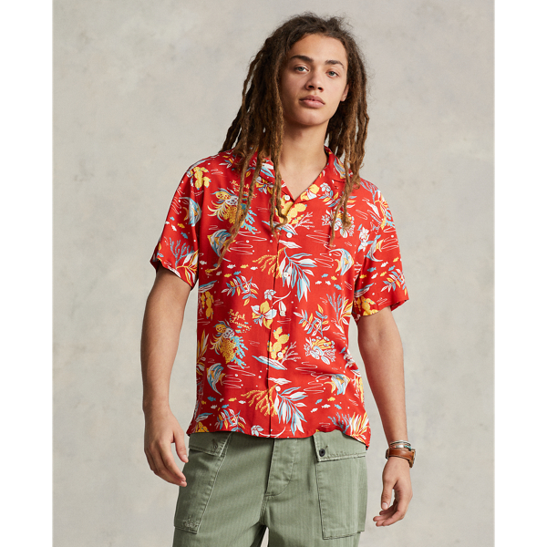 Classic Fit Tropical Print Camp Shirt Ralph Lauren