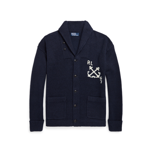 Nautical Cotton-Linen Shawl Cardigan for Men | Ralph Lauren® PT