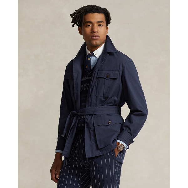 Veste utilitaire ceinturée en ripstop
