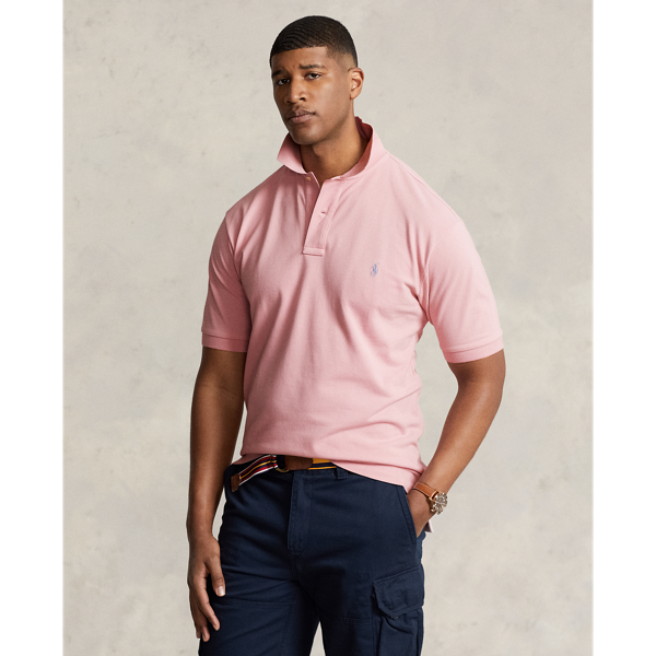 Mens pink polo shirt discount