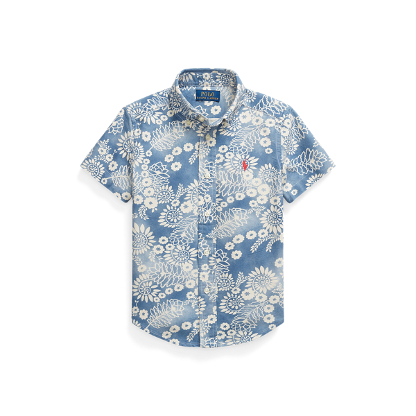 Floral Cotton Oxford Short-Sleeve Shirt BOYS 1.5–6 YEARS 1