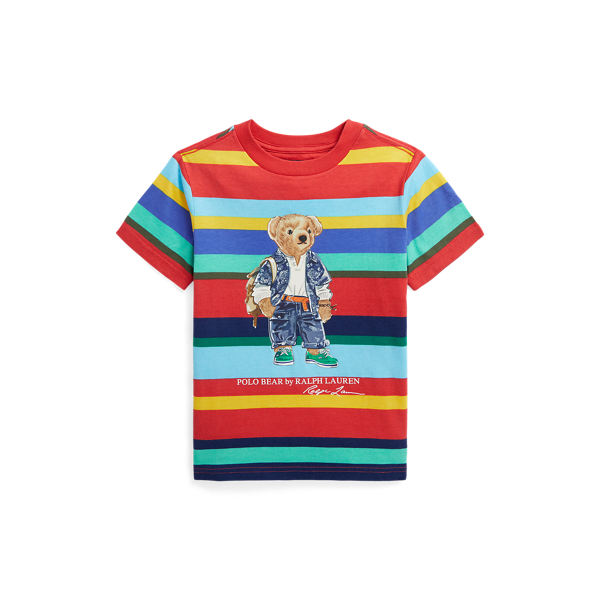 Polo Bear Striped Cotton Jersey T-Shirt BOYS 1.5–6 YEARS 1
