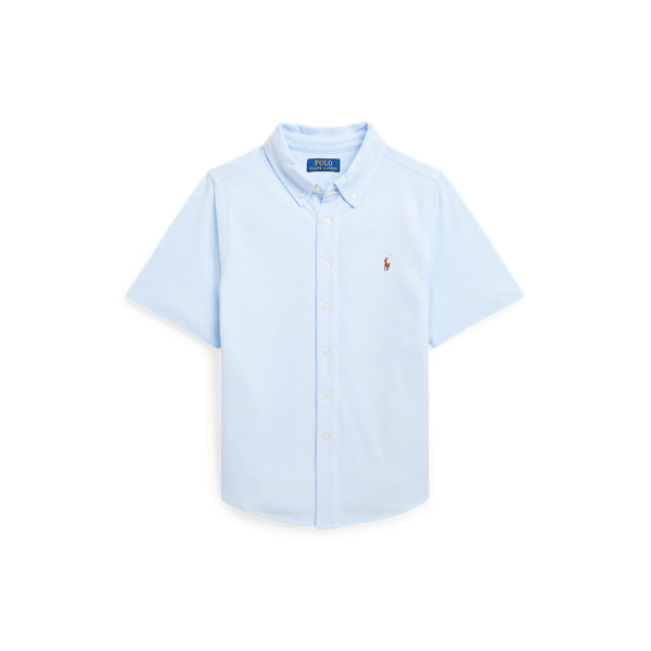 Knit Oxford Short-Sleeve Shirt