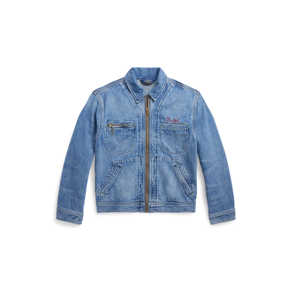 Surfer Denim Full-Zip Trucker Jacket