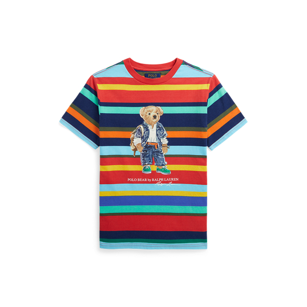 Polo Bear Striped Cotton Jersey T-Shirt BOYS 6–14 YEARS 1