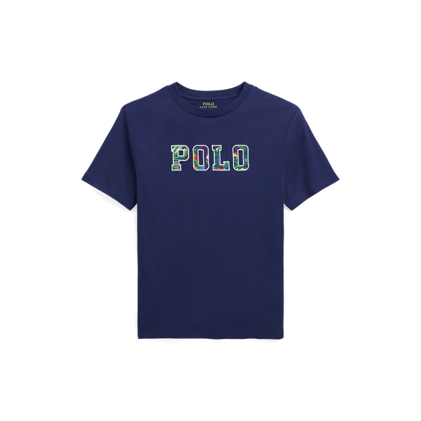 Tropical-Logo Cotton Jersey Tee