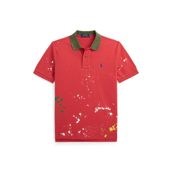 paint splash polo shirt