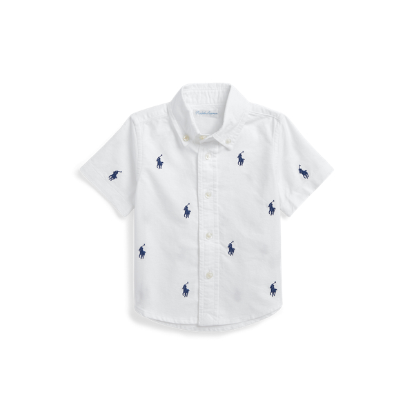 Print Oxford Short-Sleeve Shirt