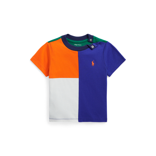 Colour-Blocked Cotton Jersey T-Shirt Baby Boy 1