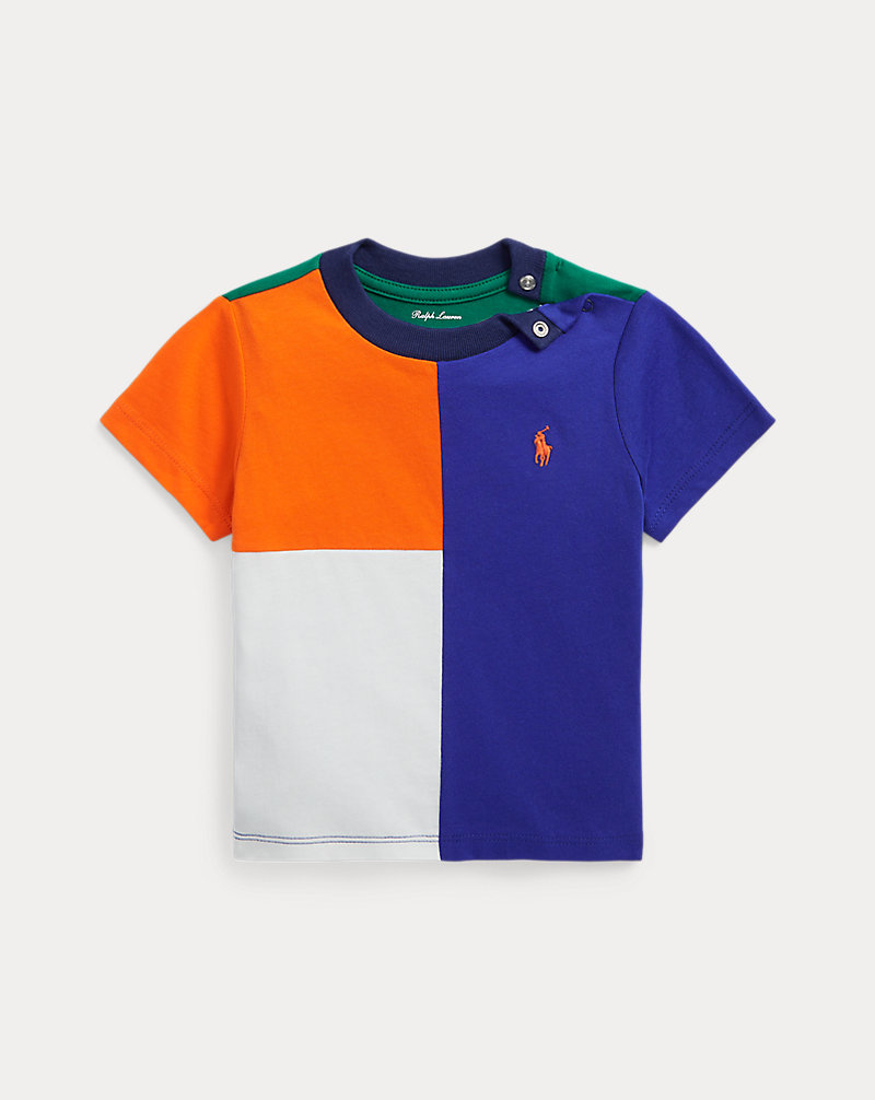 Colour-Blocked Cotton Jersey T-Shirt Baby Boy 1