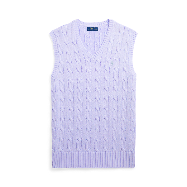 Cable-Knit Cotton Jumper Vest