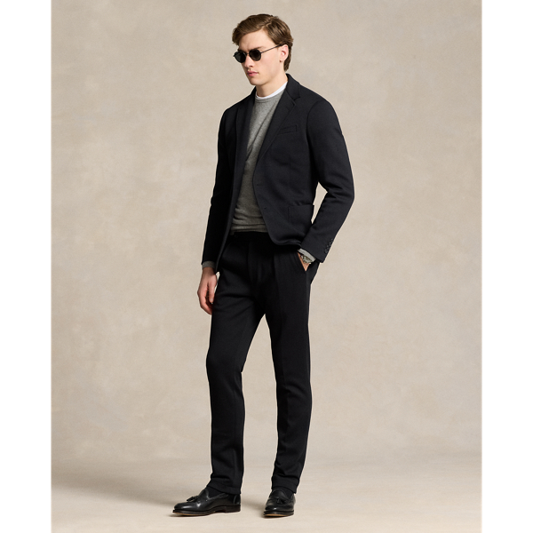 Pleated Double-Knit Suit Trouser Polo Ralph Lauren 1