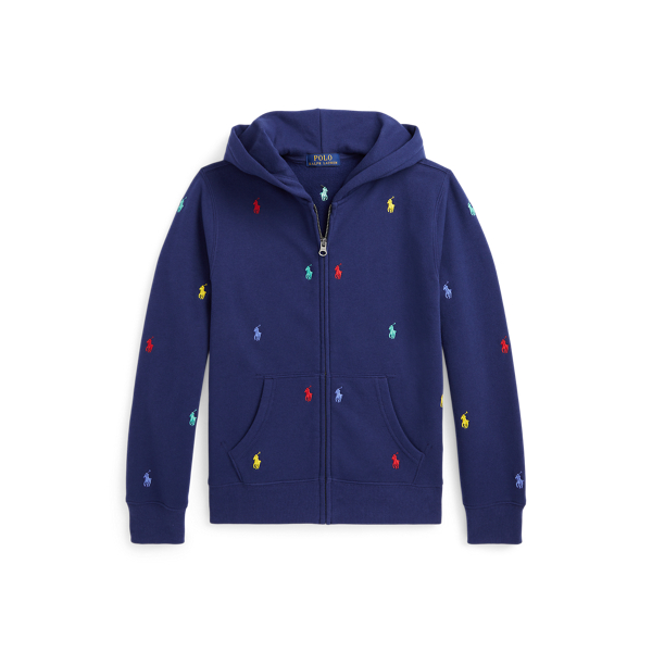 Polo Ralph Lauren Big Boys Cotton Fleece Zip Up Hoodie - Macy's