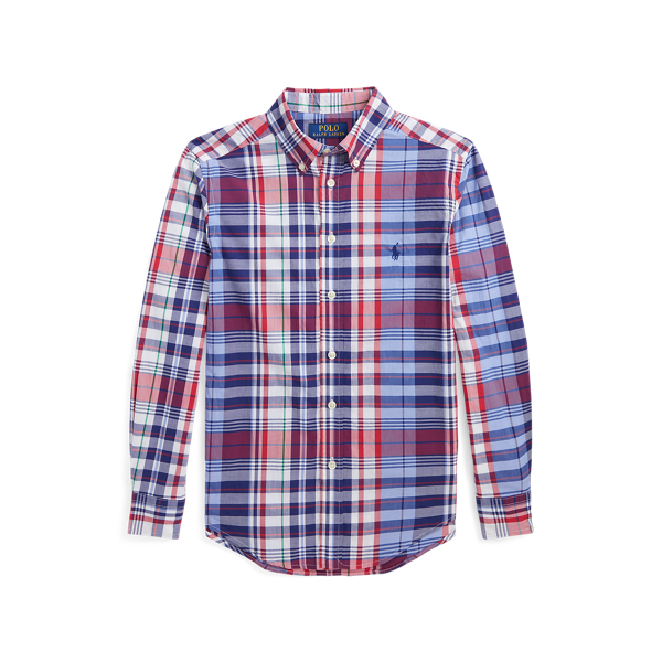 Chemise écossaise popeline de coton