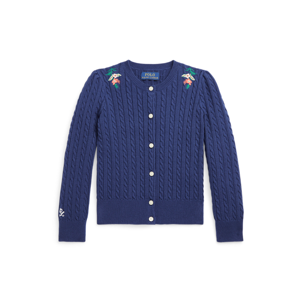 Mini-Cable Cotton Cardigan