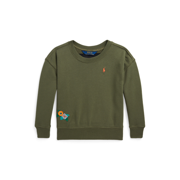 Parrot-Applique Terry Boxy Sweatshirt