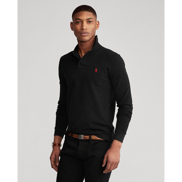 Slim Fit Mesh Long-Sleeve Polo Polo Ralph Lauren 1