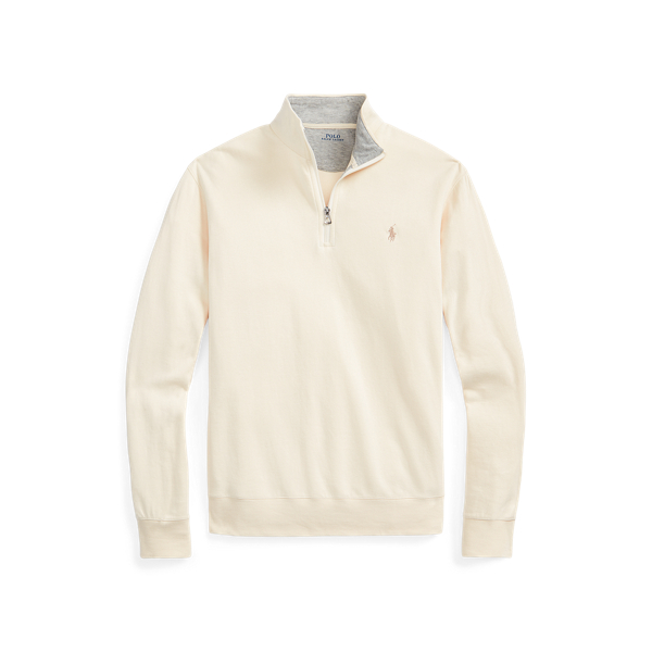 Luxury Jersey Quarter-Zip Pullover | Ralph Lauren UK