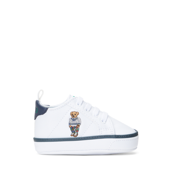 Quilton Polo Bear Faux-Leather Trainer