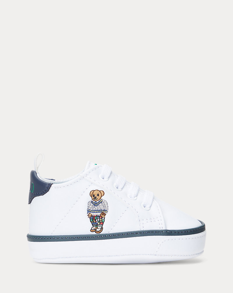 Quilton Polo Bear Faux-Leather Trainer Baby 1