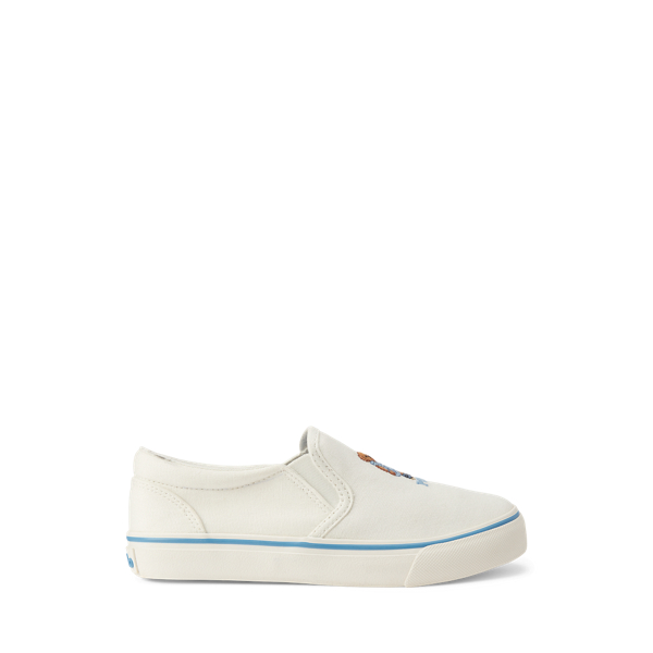 Keaton Polo Bear Canvas Slip-On Trainer