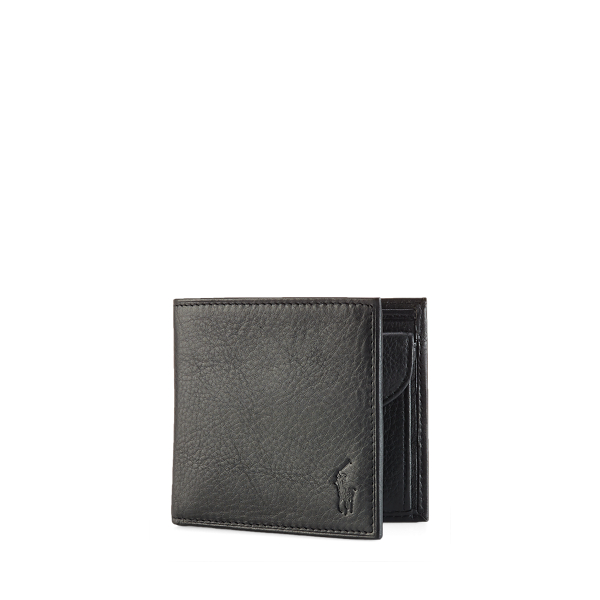 Coin-Pocket Leather Wallet Polo Ralph Lauren 1