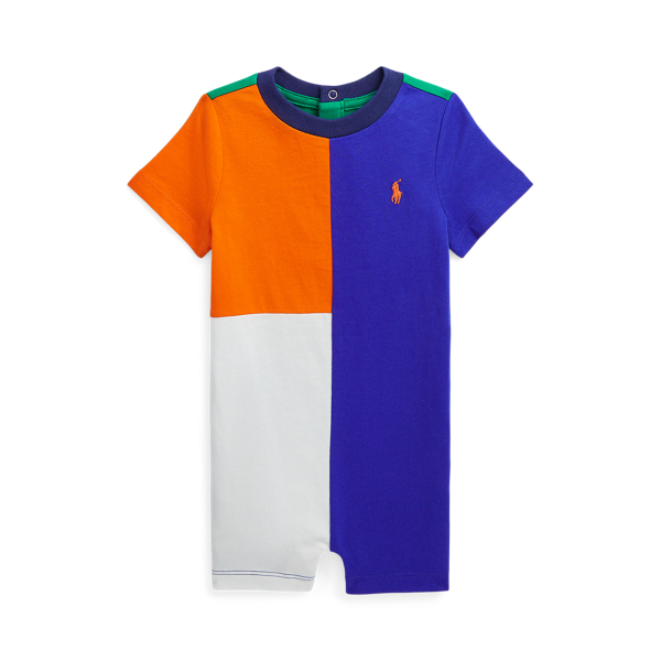 Combishort color-block en jersey